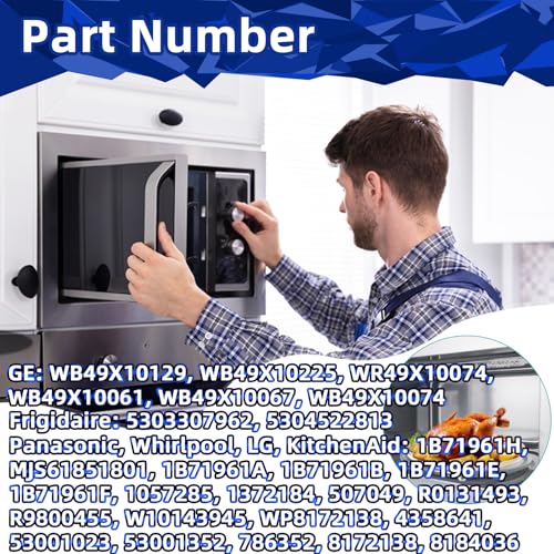 Image of 12.75 inch Microwave Glass Plate compatible with GE WB49X10129 WB49X10067 replacement for 12.75 inch LG Microwave Turntable Plate 1B71961H 3390W1A027A Whirlpool WP8172138