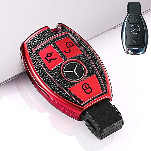 [ruru] Mercedes Benz �x���c �L�[���X�S�[ �X�}�[�g �L�[�P�[�X �L�[ �J�o�[ �L�[�z���_�[ �X�^�C���b�V�� A B C E�N���X CLA GLA GLC GLE ��p �J�o�[ ���� �I�V���� �X�}�[�g�L�[ �ی� �P�[�X ���� ���� ��