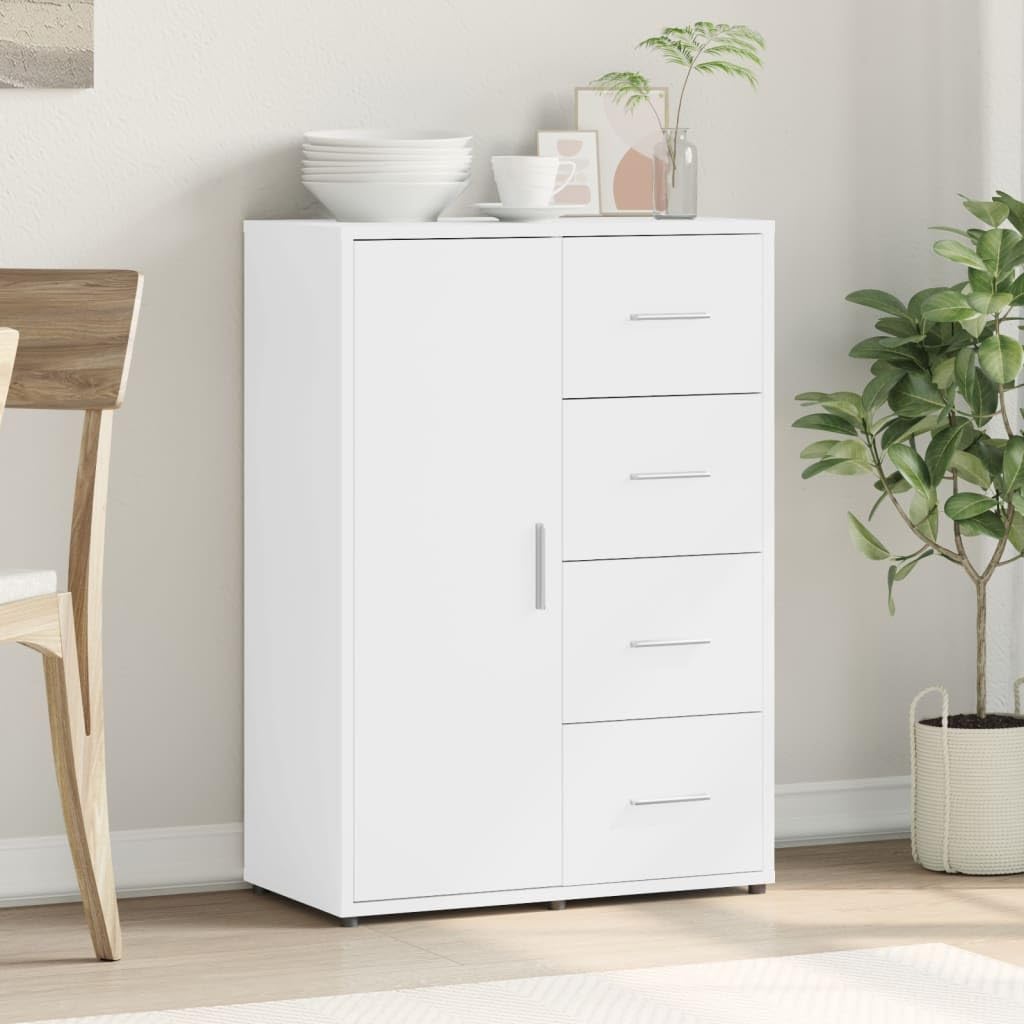 Credenza bianca, 60 x 31 x 84 cm, in legno