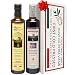 Papa Vince Olive Oil Extra Virgin + Balsamic Vinegar: EVOO First Cold Pressed 16.9 fl oz, Aged 8-years in wood 8.5 fl oz, Italian Salad Dressing Ingredients - Produced by our family in Sicily