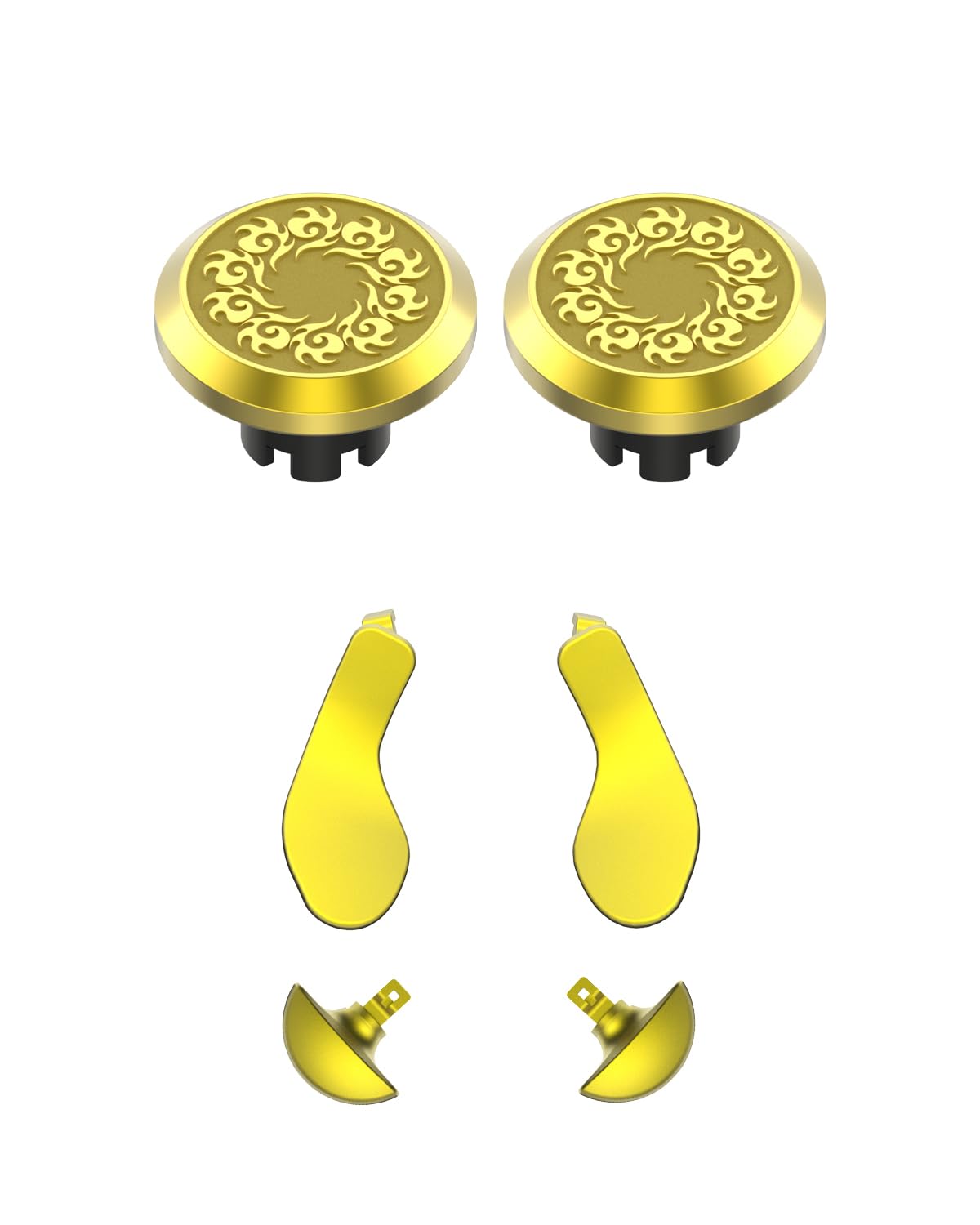 KD FLY Metal Thumbsticks Back Paddles for PS5 Edge Controller Joystick Replacement Custom Analog Thumb Sticks Caps for