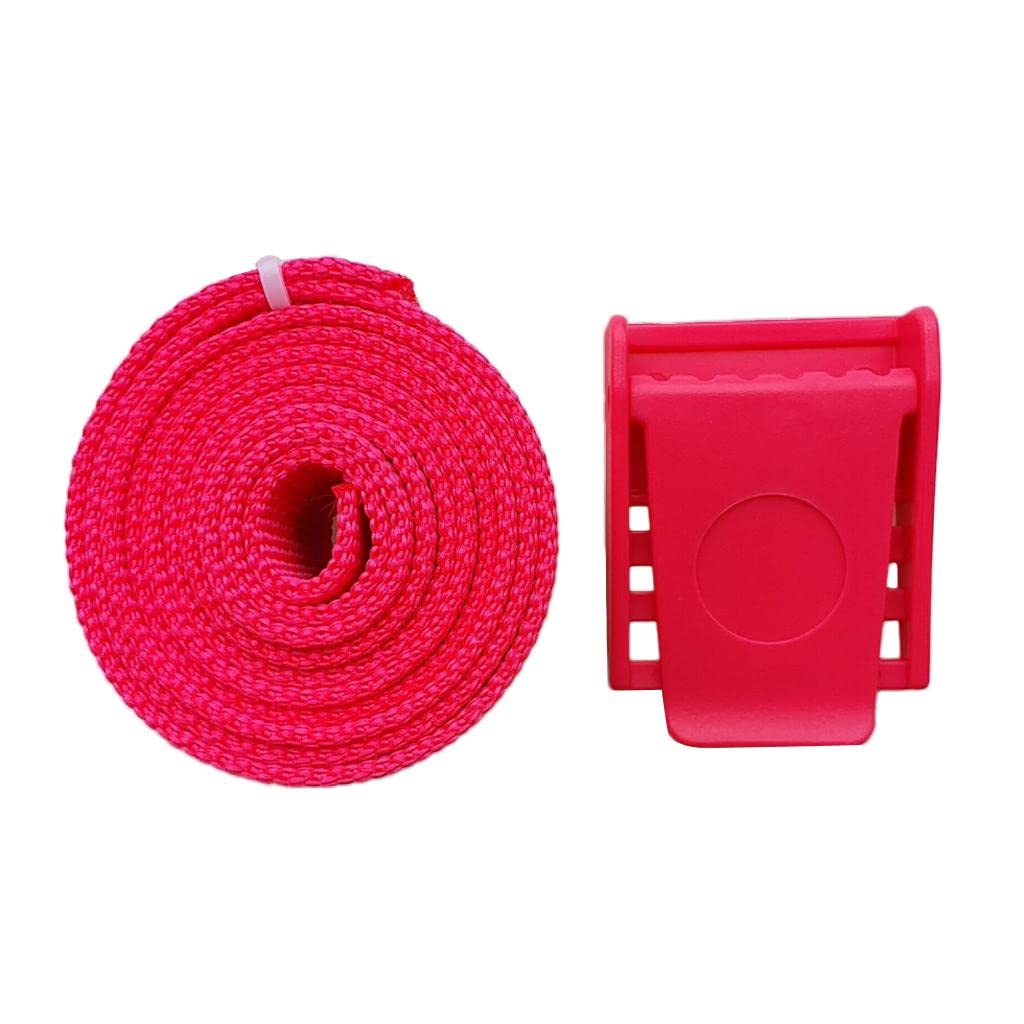 Cinturón de peso resistente con hebilla de plástico, color amarillo, 150 cm