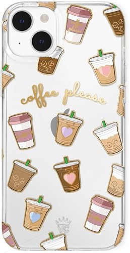 Miniatura 20 de VELVET CAVIAR Funda para iPhone 14, probada en caídas de 10 pies, purpurina transparente Bratz Bratz Pack Glitter,Café,Nebulosa