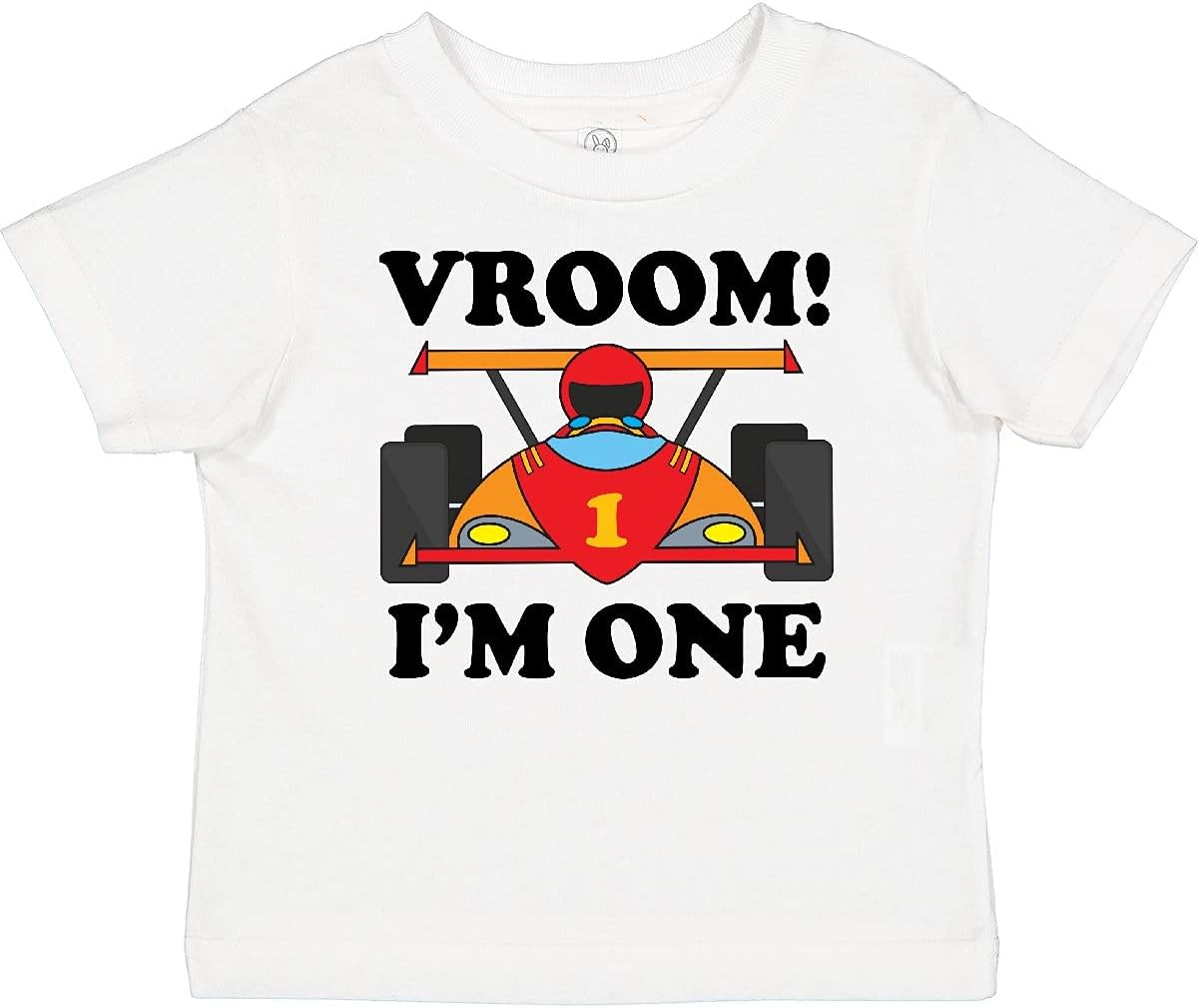 inktastic 1st Birthday Racing Car Boys Baby T-Shirt