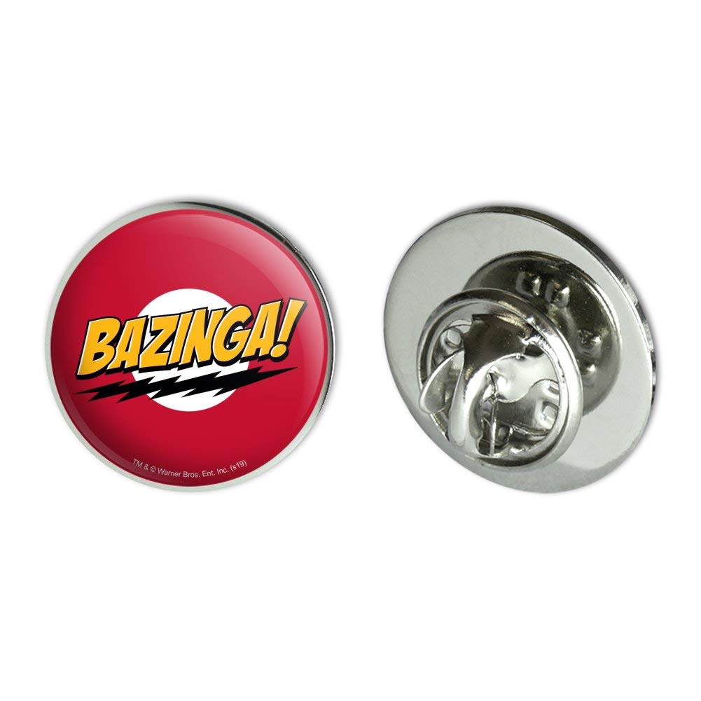 The Big Bang Theory Sheldon Bazinga Metal 0.75" Lapel Hat Pin Tie Tack Pinback