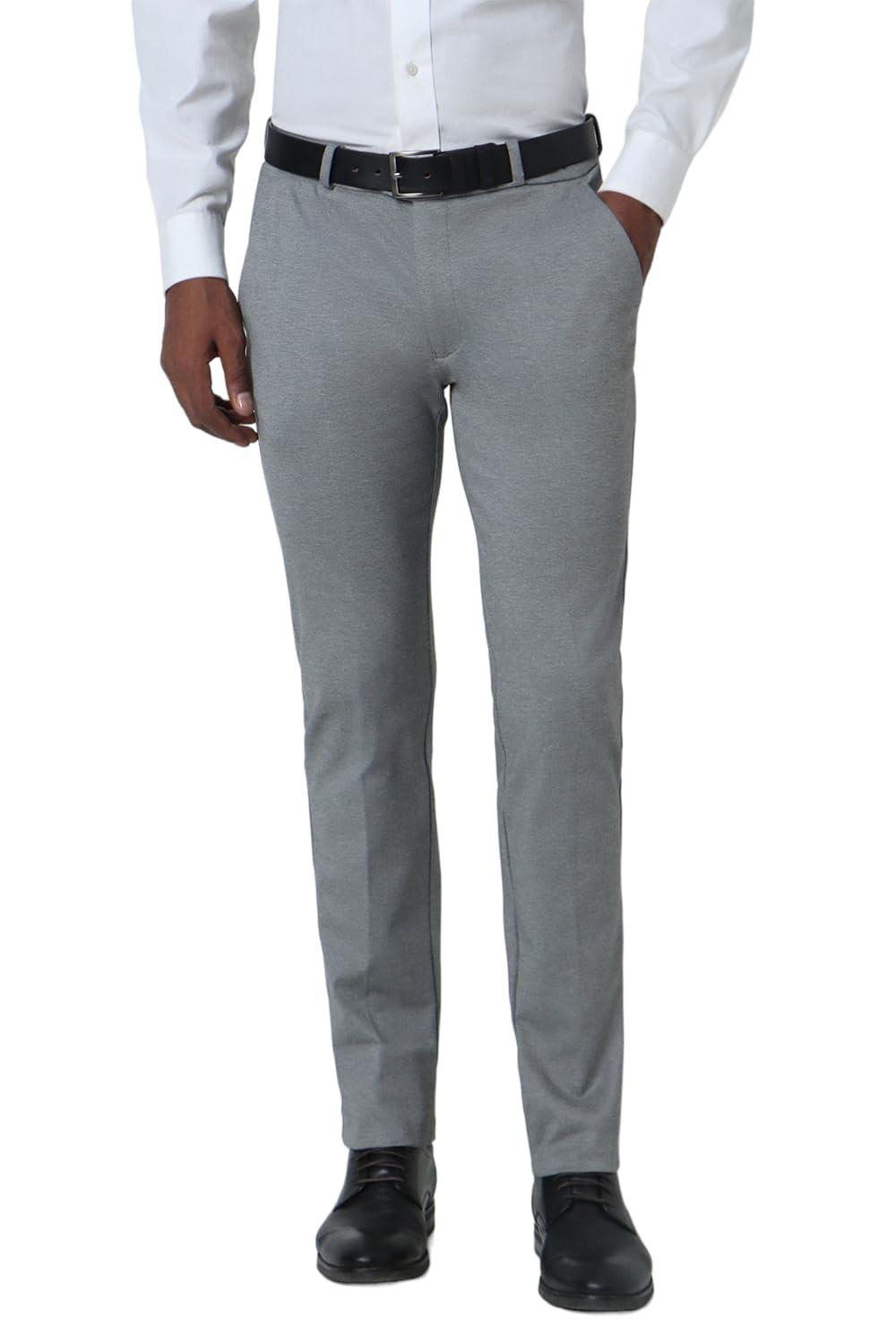 peter england Men's Slim Fit Mid Rise Pants-picture-32