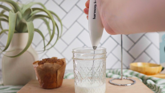 Amazon.com: Harmony Leaf Handheld Milk Frother, Stainless Steel