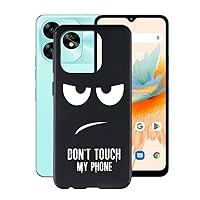 Custodia Morbida In Silicone TPU Per Umidigi A15 – Nero Con Motivo, Antiurto E Antigraffio
