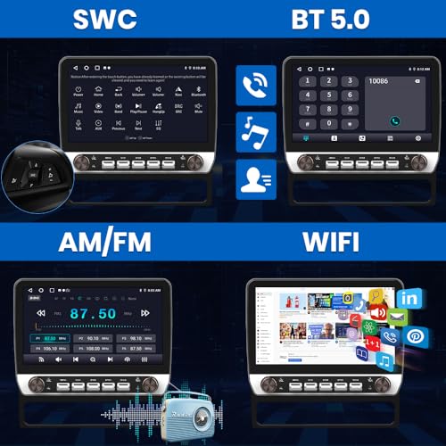 Image of Junsun 5G WiFi 64GB ROM Car Radio for Toyota Tacoma 2005-2015 Support JBL Sound System,10 inch HD IPS Display, Wireless CarPlay /Android Auto,Support GPS DSP RDS BT 5.0 Rearview AM /FM
