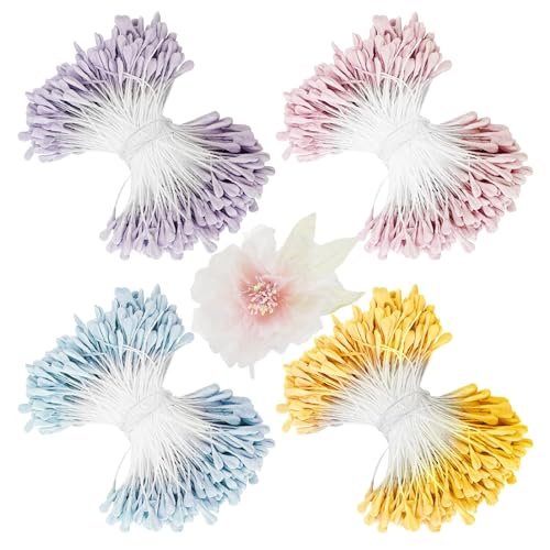 1400 Pcs Pipe Cleaner for Craft Flower, Flower Making Materials f...