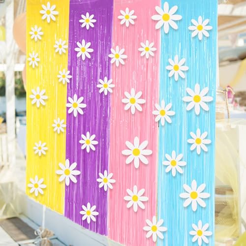 Decoraciones Fiesta Blue Dog 4 Pzas Cortinas 3.3x6.6 ft miniatura 6