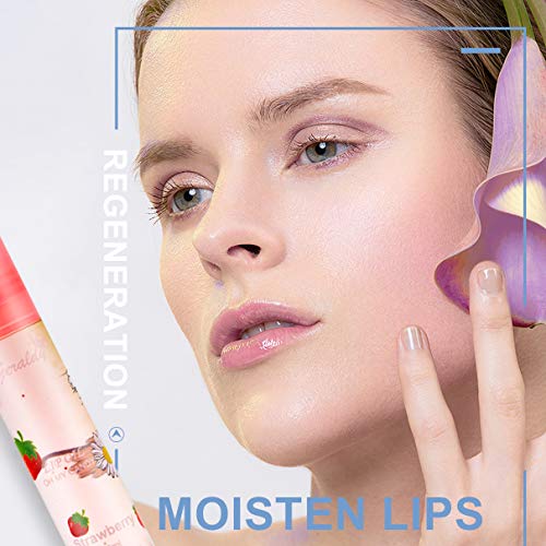Dageda 6 Pcs Fruit-Flavored Lip Gloss, Fresh Lip Glaze Transparent Colorless Moisturizing Lip Lotion, Lip Oil Gloss Liquid Lipstick Can Keep Your Lips Moisturized And Plumper For A Long Time，Lip Care #TOP2