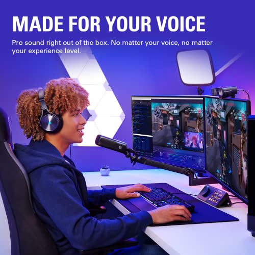 Elgato Xlr Microphone Complete Bundle - Dynamic Mic, Boom Arm (Low Profile), Xlr Cable, Usb Interface, Free Mixer Software For Streaming, Podcasts, Vocal Recording, Starter-Friendly Audio Kit, Pc/Mac #TOP2