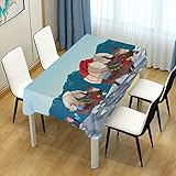 Material: 100 % Polyester. Schwere Stoff-Tischdecke, Top-Qualität. Dieser beeindruckend strapazierfähige Stoff verspricht eine langlebige und stilvolle Ergänzung für Ihr Zuhause.
