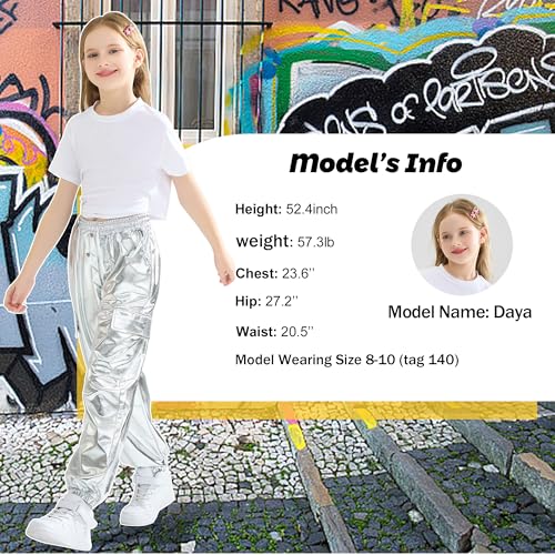Image of Kids Cotton Jogger Cargo Pants for Boy's Girls' Loose Street Hip Hop Dance