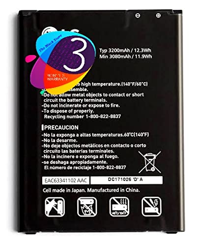 Image of The Black Store Original BL-44E1F Battery for LG V20 Stylo 3 Stylus 3 V 20 K10 Pro VS995 US996 LS997 H990DS H910 H918 (3080mAh) with 3 Months Warranty