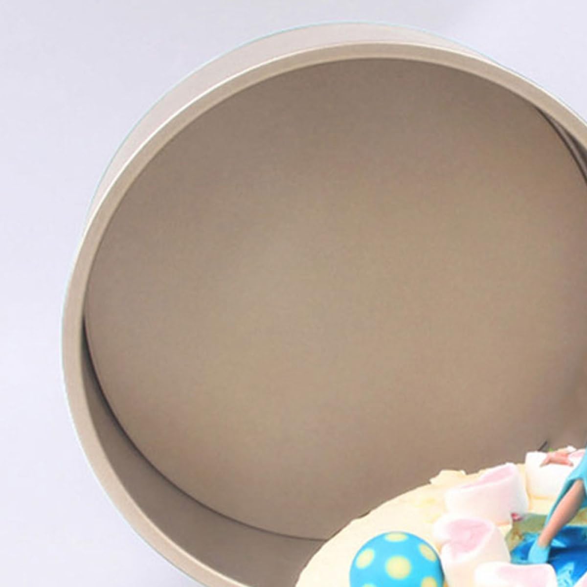 Mikinona Stainless Steel Golden Baking Pan Round Cake Mold for Baking Molds Cake Liners
