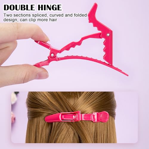 30 pinzas de cocodrilo para cabello coloridas miniatura 4
