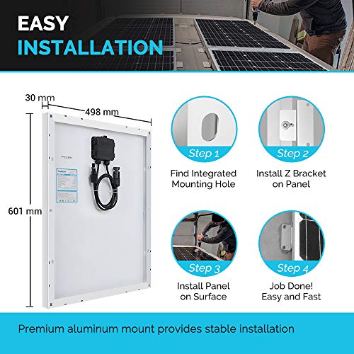 Renogy 50W Solaranlage mit PWM Solarregler für Garten und Camper – Bild 6