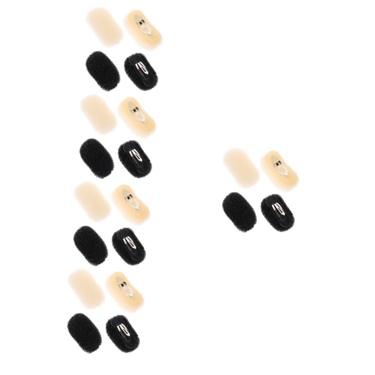 Healeved 20stücke Wiederverwendbare Haarklammern Für Atmungsaktive Haarpolster Für Volumen Für Verschiedene Frisuren Ponytail Und Gemischten Farben