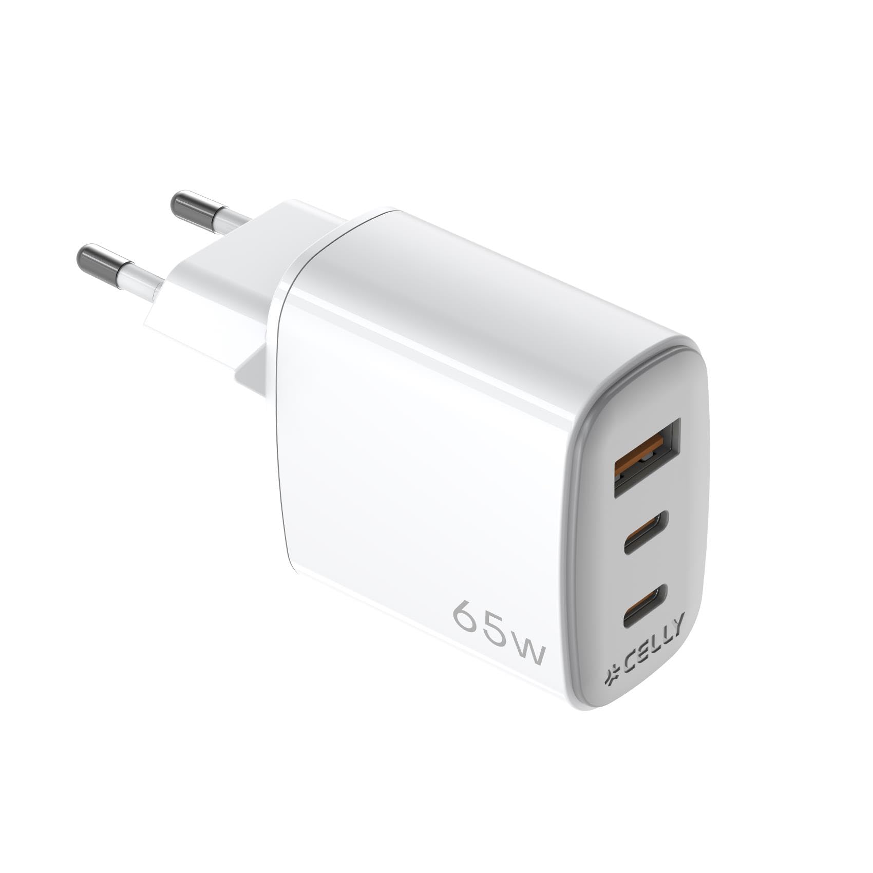 Celly UPTC 65W GaN Duvar Şarjı-Beyaz