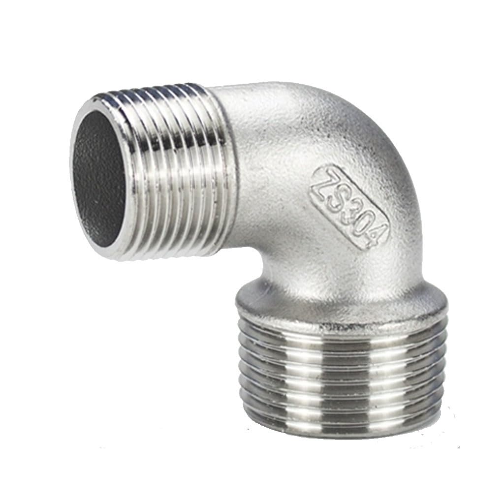 Gomito Riduttore Filettato 90° Acciaio Inox SS304 - Dimensioni Multiple, Per Tubi E Collegamenti Idraulici - Foto 7