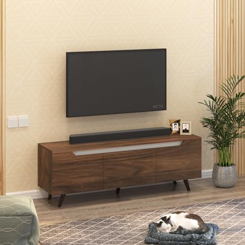 BLUEWUD Blesky Mini Engineering Wood Floor Standing TV Entertainm...
