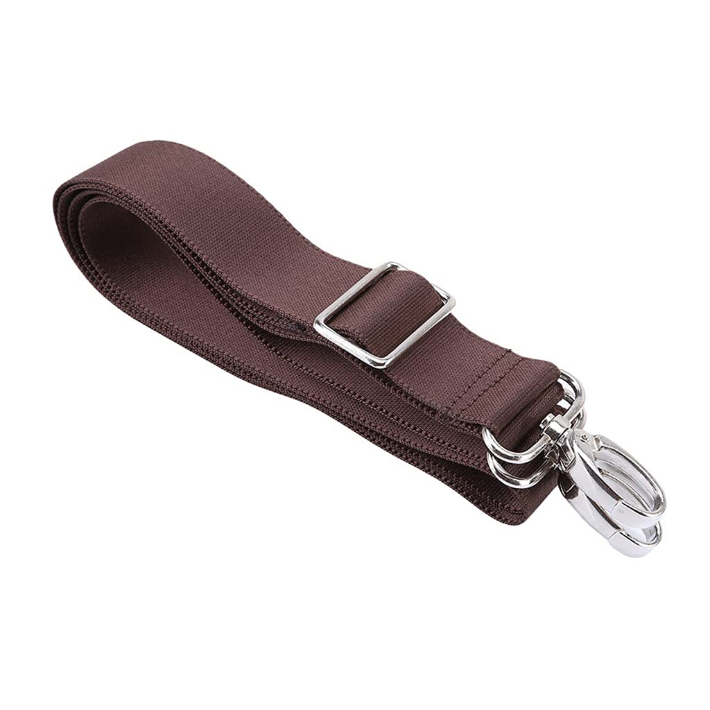 Correa for bolso de hombro, correas for bolso, correa de hombro de repuesto ajustable, correa ajustable de hombro de repuesto for equipaje Messenger Camera Bag Poliéster Black Brown Bag Accesorios (Co