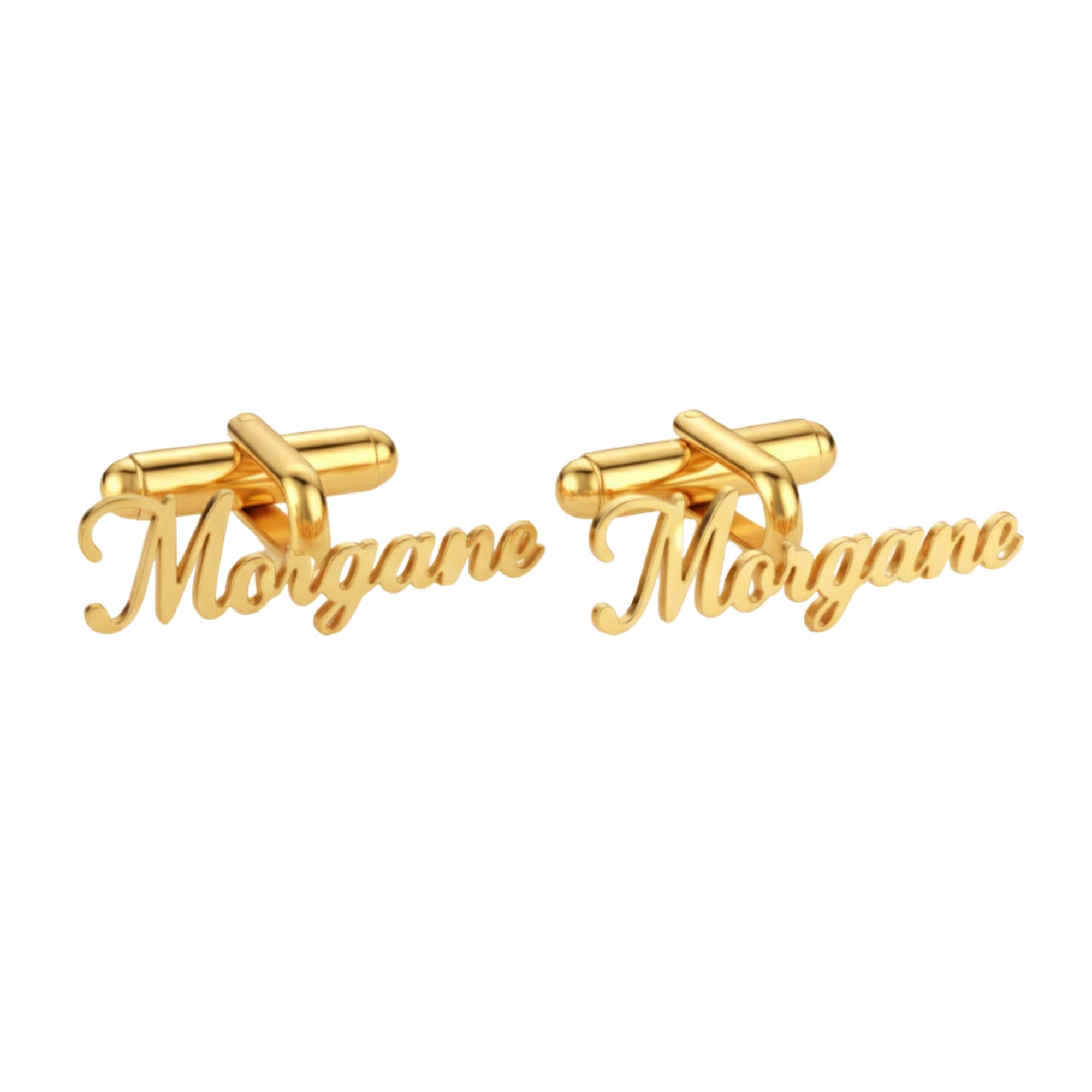 Personalized Name Cufflinks for Men | Custom Letter Cufflinks for Men's | Engraved Monogram Accessories for Groom, Wedding, Formal, Party & Gift Set for Men-image-48