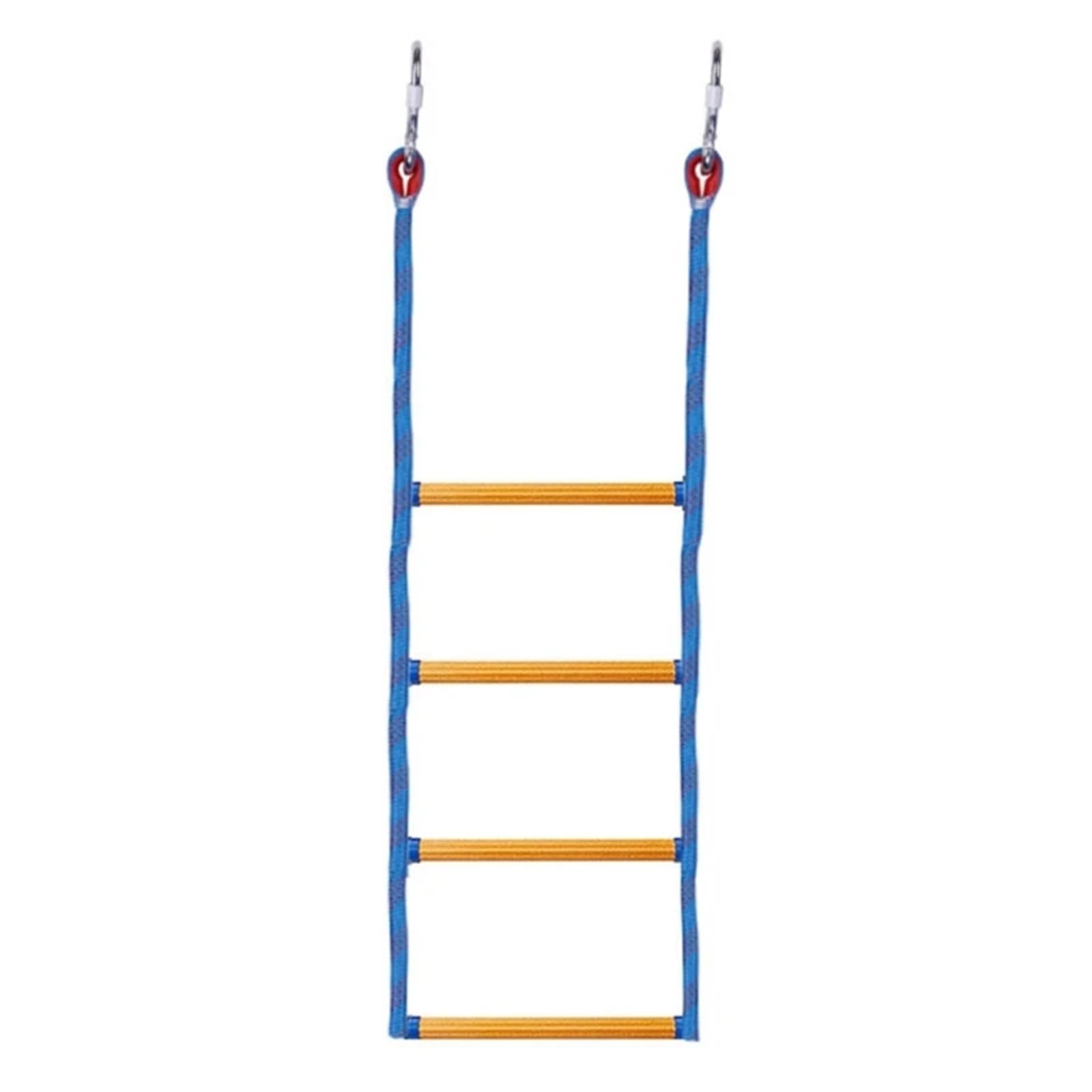 Boat Rope Ladder, Folding Rope Ladder,4-Step Swim Ladder For Inflatable Boat,Multicolor(Blue)