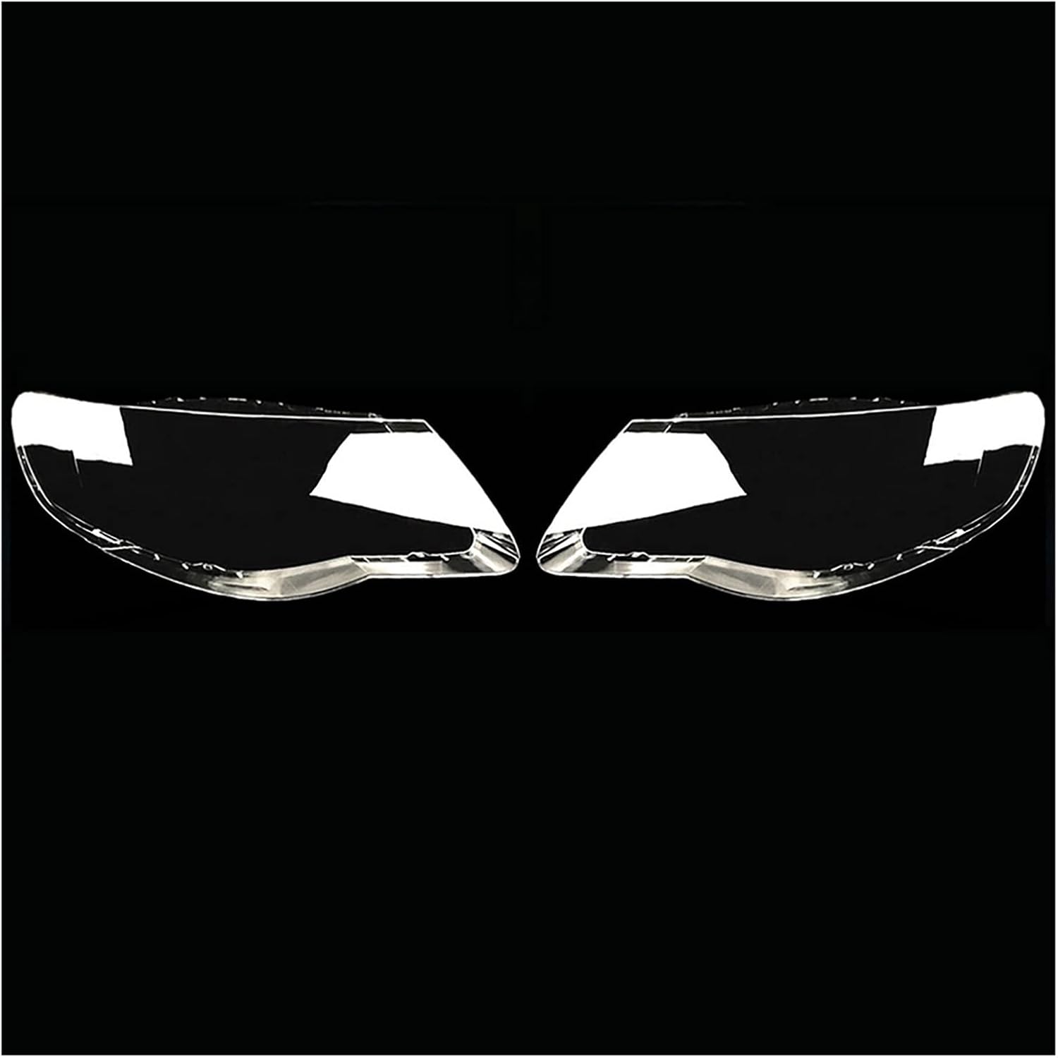 Lamp Case Compatible for VW Touareg 2007 2008 2009 2010 ​Car Front Glass Lens Caps Headlight Cover Auto Light Lampshade Shell (Color : A Piar)