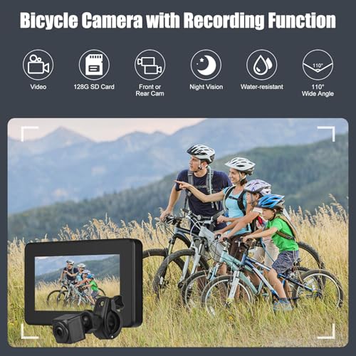 Mulcort 1080P Bike Rear View Camera