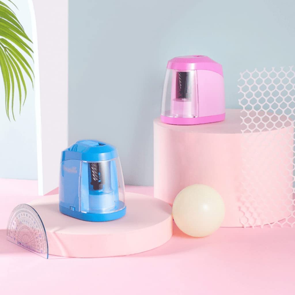 OLOTU Portable Taille-Crayon électrique Plateau de copeaux d'apprentissage entièrement Automatique Taille-Crayons Portable Rechargeable Multifonctionnel Compact