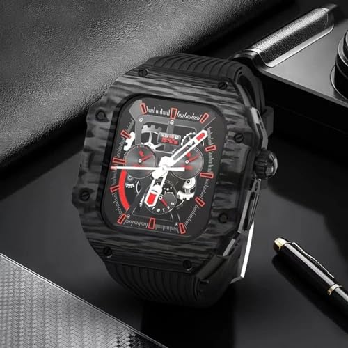 Boîtier Apple Watch Series 8 antichoc en carbone et élastomère - 4