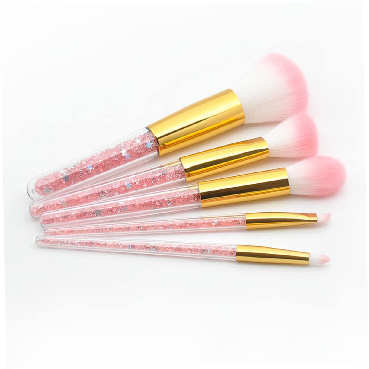 MAGICLULU Set Da 15 Pezzi pennello da trucco per donna kit pennelli make up professionali polvere pennelli per cipria pennello per fondotinta pennello per cosmetici pennello per cipria viso