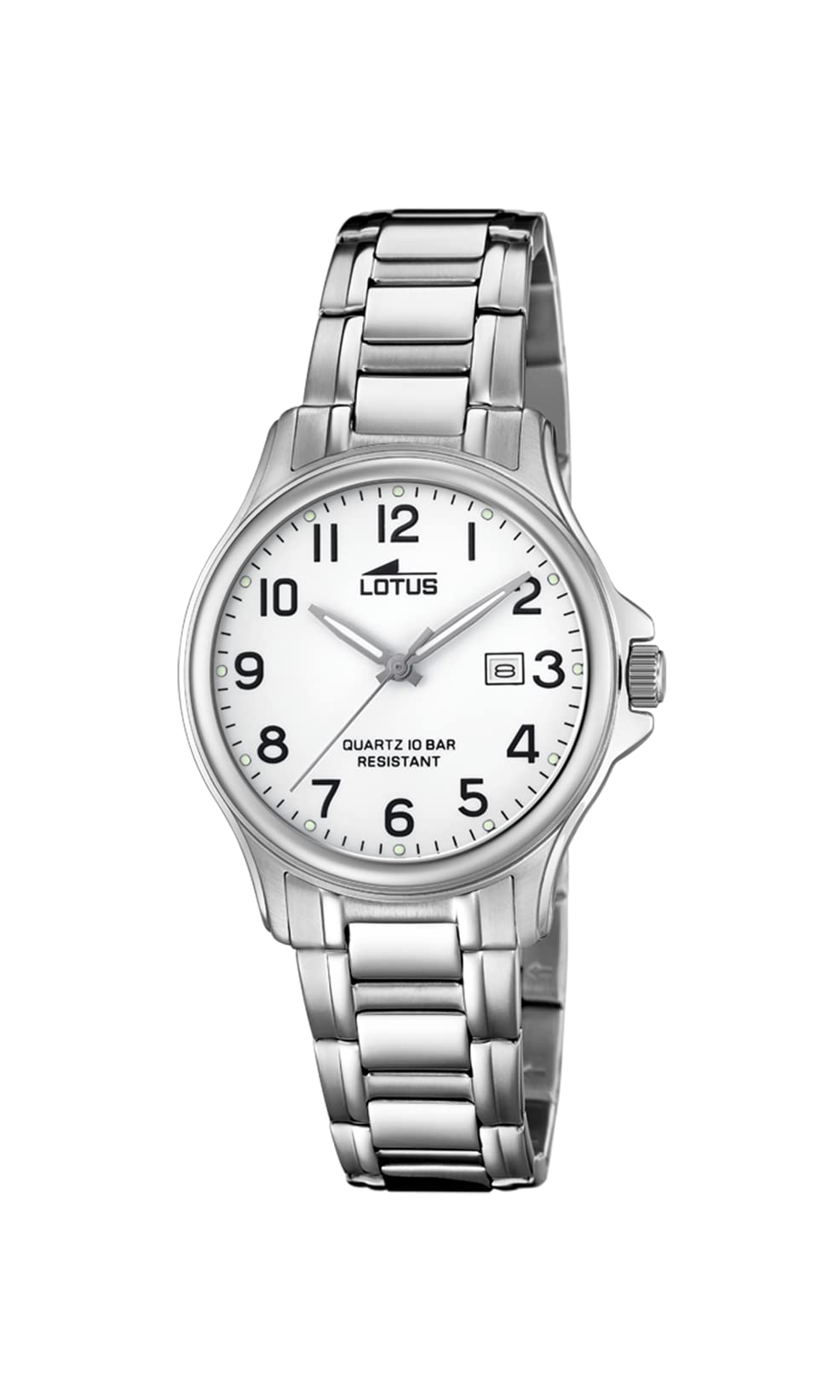 LOTUS Reloj Mujer Analógico de Acero Inoxidable 316l Plateado