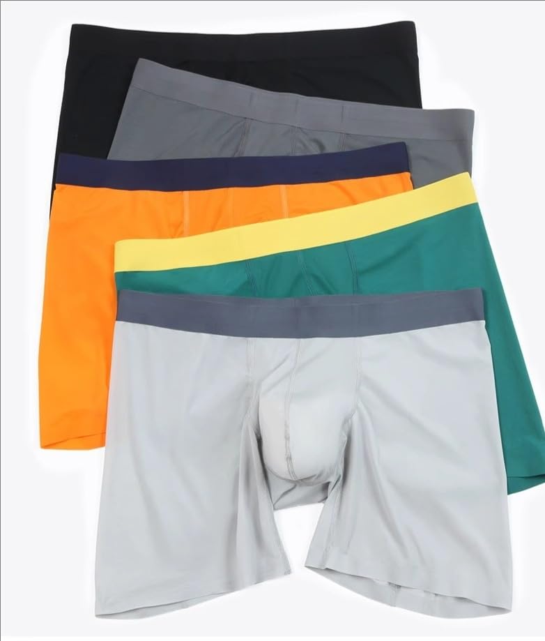Men's ice silk sports underwear ultra-thin without scars, anti abrasion legs extended edition Boxer Briefs2