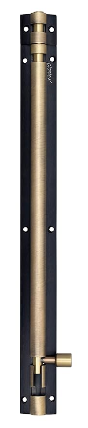 Plantex Stainless Steel Tower Bolt/Tower Bolt for Home,Offices Doors and Windows/Tower Bolt for Main Door/Door Latch/Kundi/Chitakini/Door Latch for Windows - Pack of 1 (Brass Finish, 12 inch)