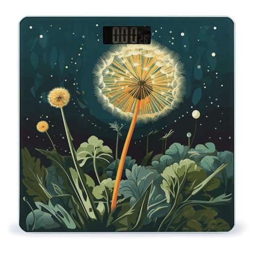 Báscula digital de baño Dandelions at Night 26x26 cm miniatura 1