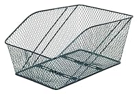 Prophete Fahrradkorb XXL, für Gepäckträger, engmaschiges Wabengitter, PE-kunststoffbeschichtet, inklusive Befestigungsmaterial, Feste Montage, max. 10 kg Tragkraft, 460 x 295 x 225 mm