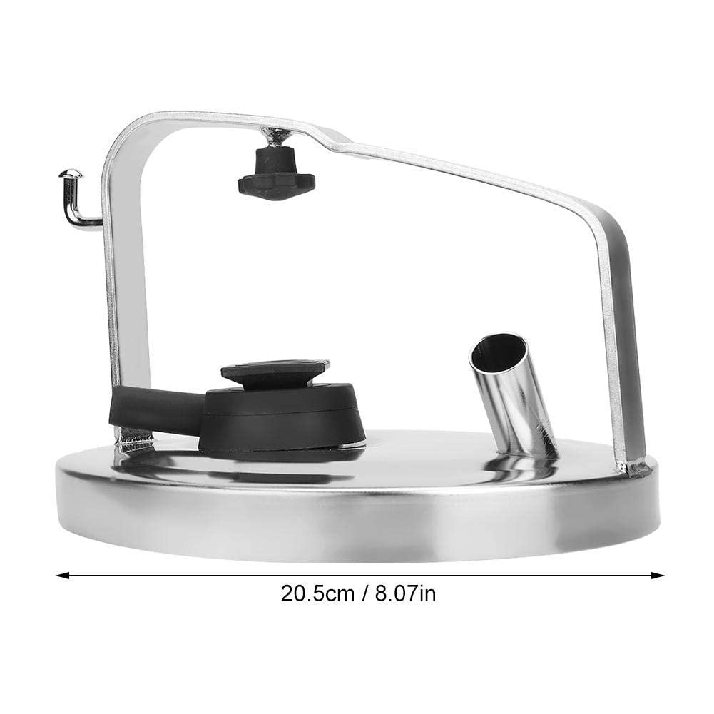 Jeffergarden Equipo de ordeño Tapa de Cubo de Leche de Acero Inoxidable Tapa de Tapa con tapón de Junta Asiento Herramienta de Cocina para Interiores