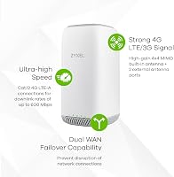 Zyxel LTE5398-M904 4G LTE-A Beltéri WiFi Router - Dual Band AC2050 64 Eszközhöz - VoIP/VoLTE Támogatás - SIM-független - Távoli Vezérlés 4