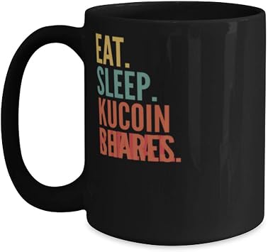 Kucoin Shares Crypto, Eat Sleep Kucoin Shares Repeat Mug 15oz, black