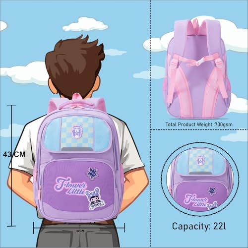 Image of Tinytot 22 Litre 17-Inch Waterproof Large School Bag for Boys & Girls, Kids School Bag, School Backpack for Girls and Boys, for Kids, Ideal for Children