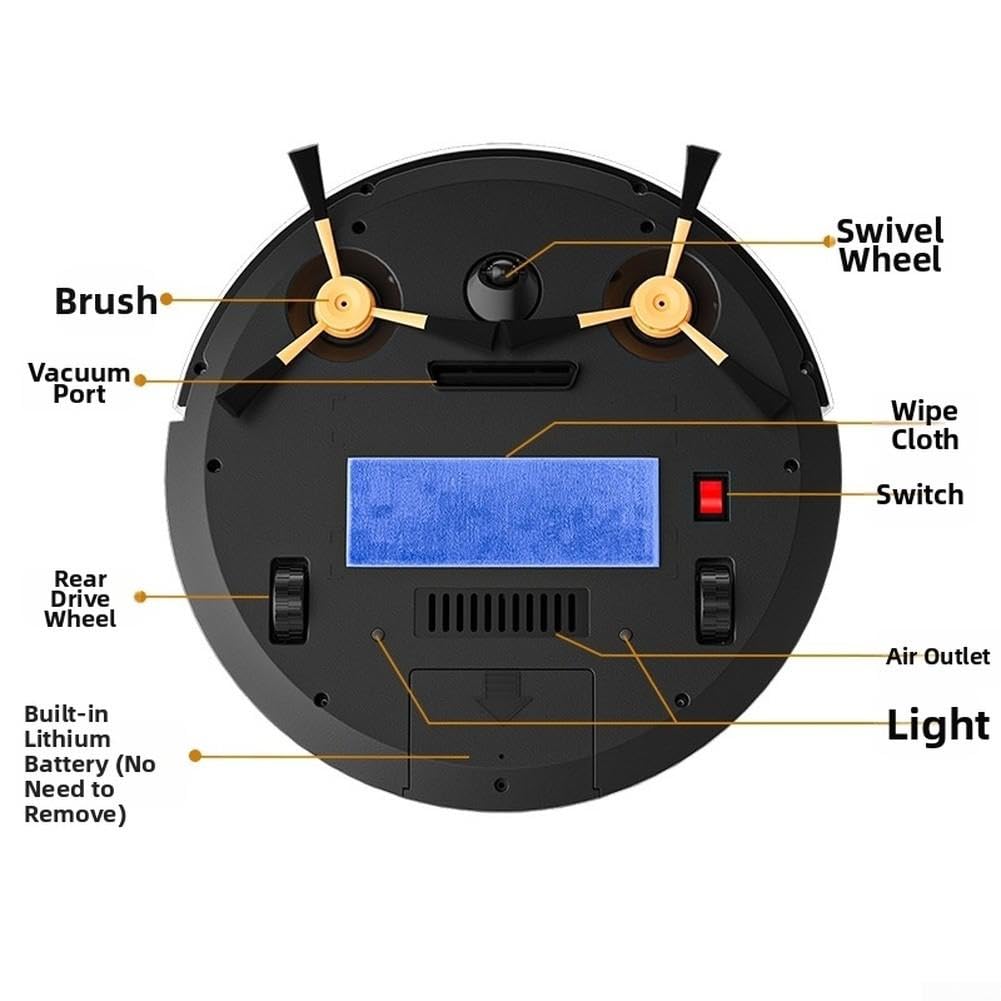 Robot aspirador con mando a distancia, Smart Gyro Navigation Mop para