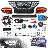 NOKINS Upgraded Golf Cart Light Kit,Deluxe Plus LED Headlight & Tail Light Kit for Club Car...