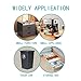 12 PCS Small Appliance Casters Wheels Sticky Swivel Pulleys Mini Self Adhesive Universal Wheel 360 Degree Rotation Storage Box Furniture Bins Bottom Trash Can Kitchen Appliances Caster (Black)