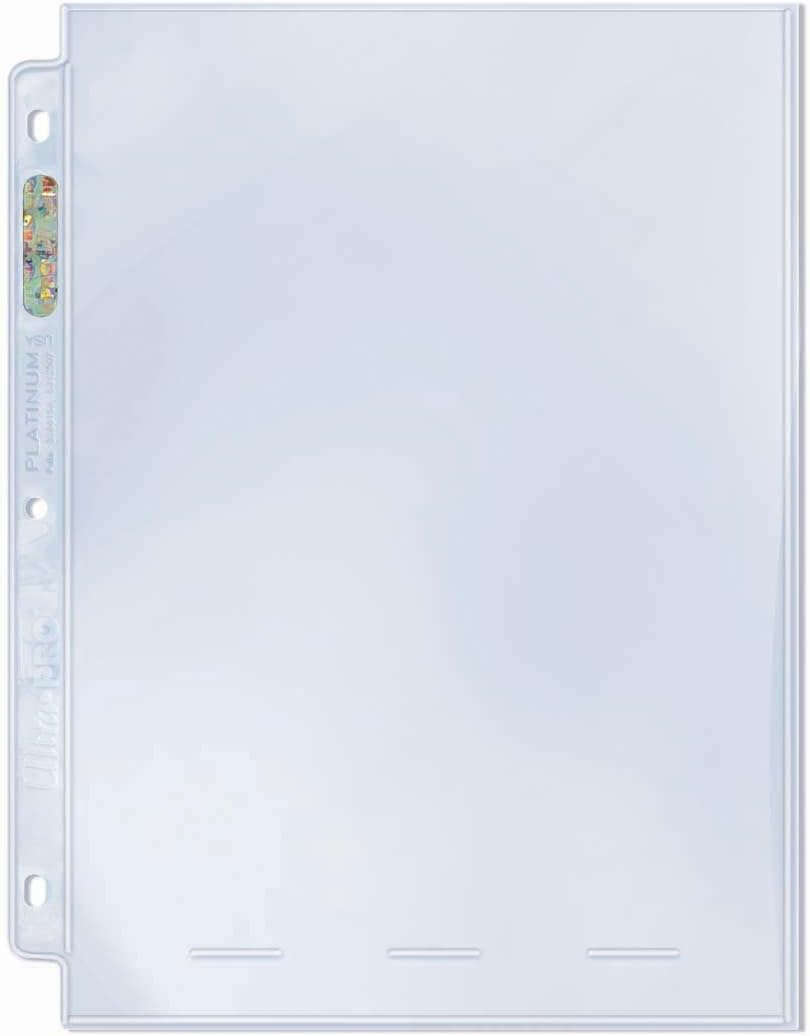 Page Display, Platinum (100 Count), 1-Pocket, 8'' X 10'', Archival Quality, Polypropylene, PVC- and Acid-free, 100 Pages per Box
