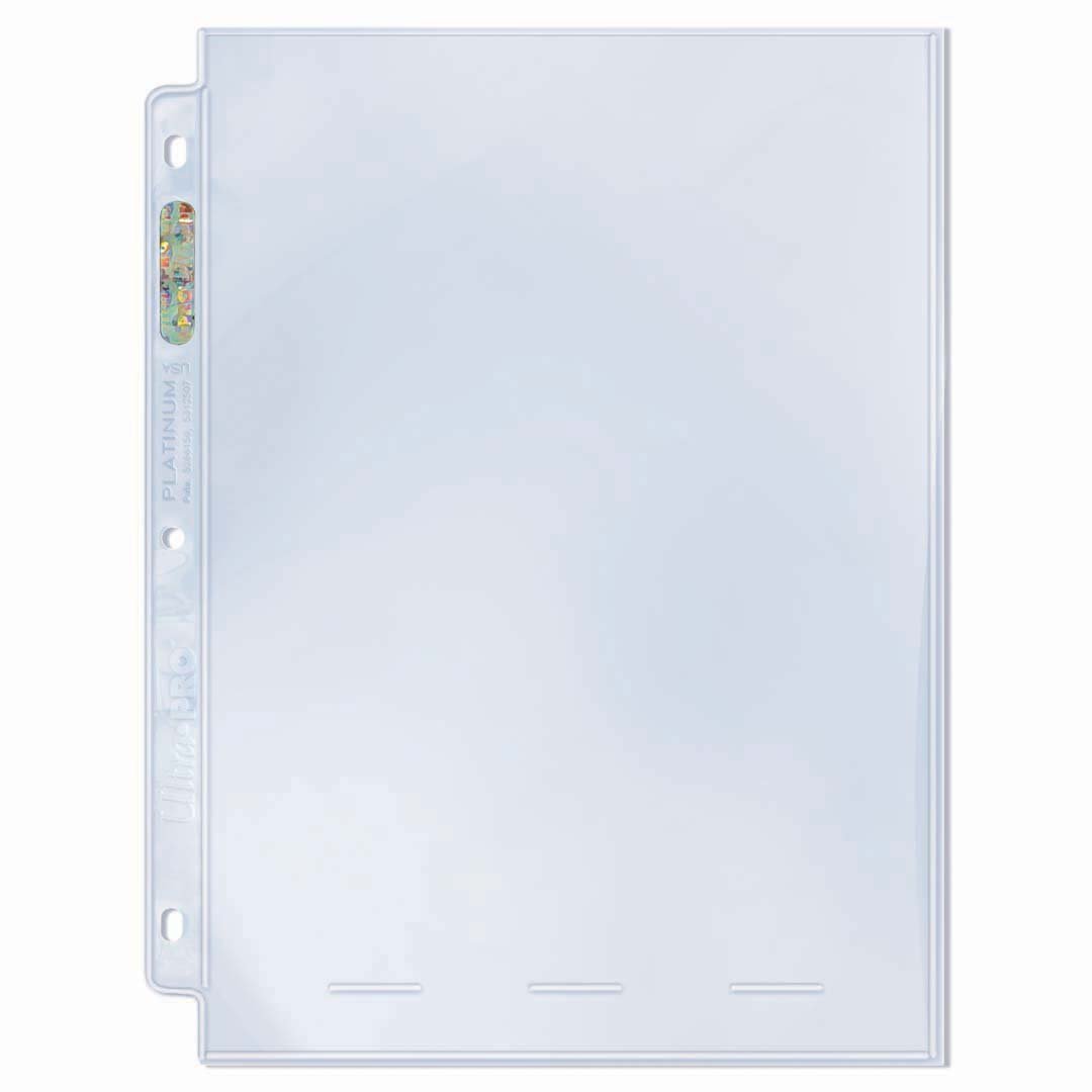 Ultra Pro Page Display, Platinum (100 Count), 1-Pocket, 8'' X 10'', Archival Quality, Polypropylene, PVC- and Acid-free, 100 Pages per Box