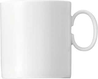 EKM Living Thomas 10700-800001-14752 - Juego de 6 tazas de café con medallón, color blanco